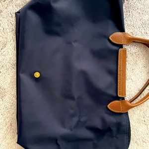 Longchamp Original Medium pliage tote bag | Navy | Small straps| from France